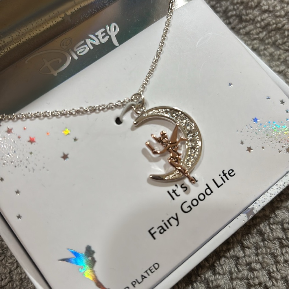 Disney Tinker Bell Silver Plated Necklace